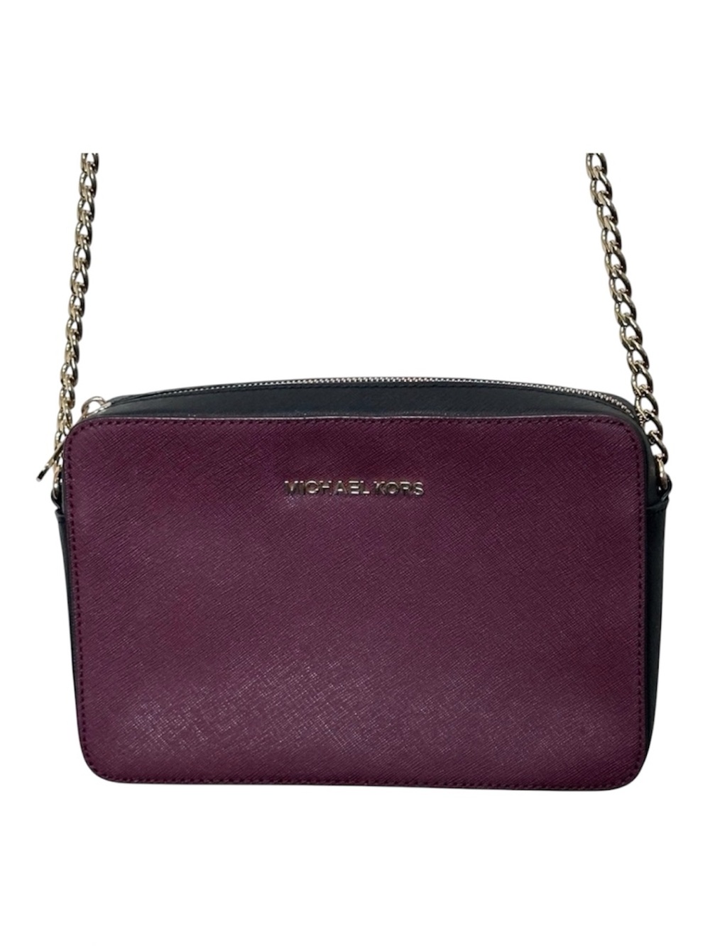 Michael Kors Merlot Jet Set Travel Crossbody Bag